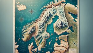gammelt kart over norden